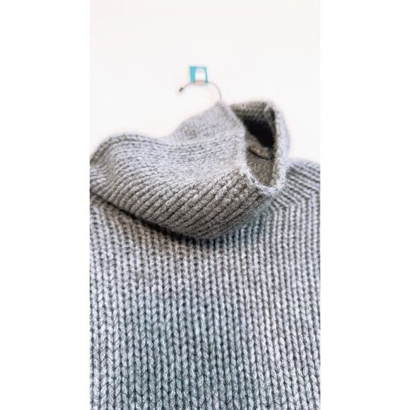 sablyn lula turtleneck cashmere sweater gray M - Picture 10 of 10